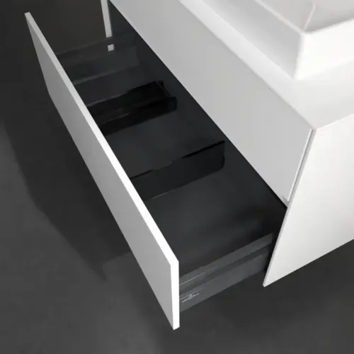 Villeroy & Boch Collaro Тумба под раковину, 2 выдвижных ящика, 1000 x 548 x 500 mm, Glossy White / Glossy White C02000DH
