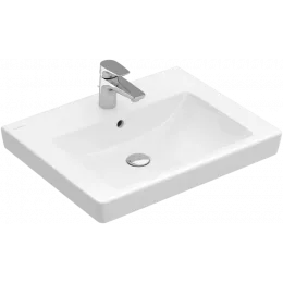 Villeroy & Boch Subway 2.0 Pаковина, 600 x 470 x 155 mm, Альпийский белый, с переливом, шлифованный 71136G01