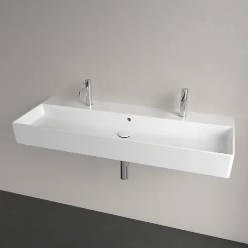 Villeroy & Boch Memento 2.0 Pаковина, 1200 x 470 x 150 mm, Альпийский белый CeramicPlus, с переливом, шлифованный 4A22CKR1