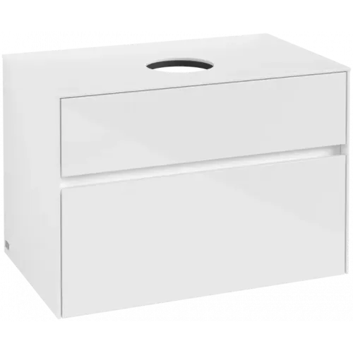 Villeroy & Boch Collaro Тумба под раковину, 2 выдвижных ящика, 800 x 548 x 500 mm, Glossy White / Glossy White C03700DH