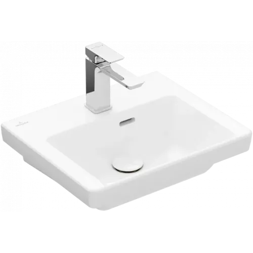 Villeroy & Boch Subway 3.0 Раковина компактная, 450 x 370 x 145 mm, Альпийский белый, с переливом 43704501