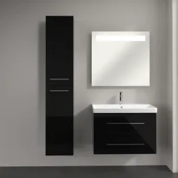 Villeroy & Boch Avento Шкаф-пенал, 2 двери, 350 x 1760 x 404 mm, Стекло черное A89400B3