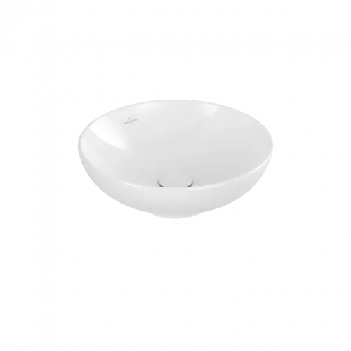 Villeroy & Boch Loop & Friends Раковина для установки на столешницу, 420 x 420 x 120 mm, Альпийский белый, с переливом 4A460001