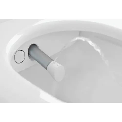 Villeroy & Boch ViClean-I200 - I200 унитаз-биде, унитаз с вертикальным смывом с открытым смывным краем, Альпийский белый CeramicPlus V0E200R1