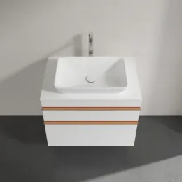 Villeroy & Boch Venticello Тумба под раковину, 2 выдвижных ящика, 757 x 606 x 502 mm, Glossy White / Glossy White A94005DH