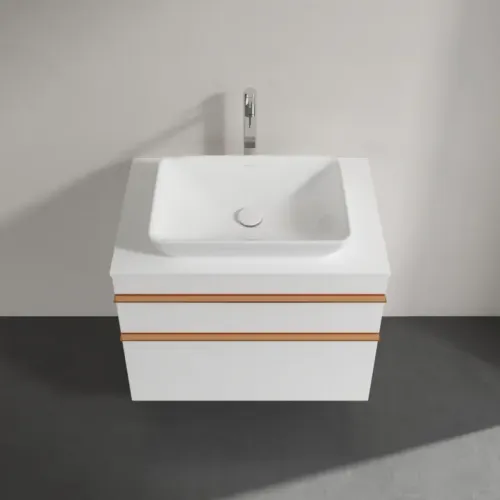 Villeroy & Boch Venticello Тумба под раковину, 2 выдвижных ящика, 757 x 606 x 502 mm, Glossy White / Glossy White A94005DH