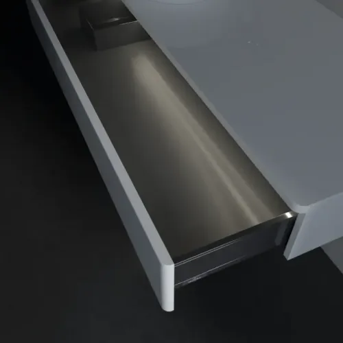 Villeroy & Boch Antao Тумба под раковину, с подсветкой, 1 выдвижной ящик, 1200 x 190 x 500 mm, лицевая поверхность без текстурированной отделки, Glossy White Lacquer / Glossy White Lacquer L11010GF