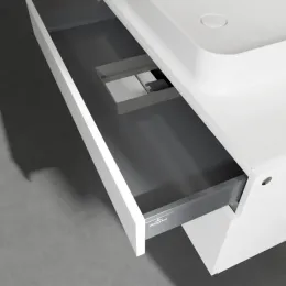Villeroy & Boch Legato Тумба под раковину, 2 выдвижных ящика, 1000 x 550 x 500 mm, Glossy White / Glossy White B75600DH