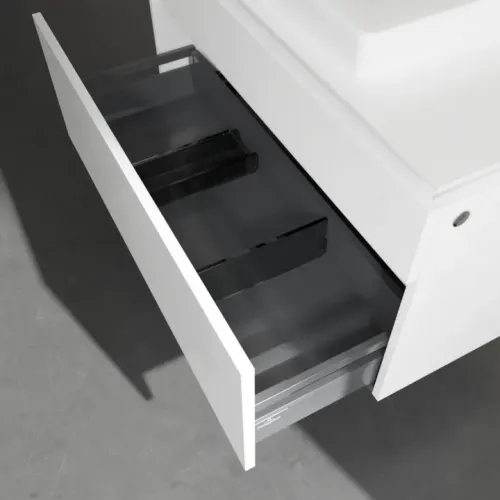 Villeroy & Boch Legato Тумба под раковину, 2 выдвижных ящика, 1000 x 550 x 500 mm, Glossy White / Glossy White B68100DH
