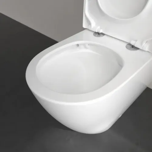 Villeroy & Boch Subway 3.0 ViClean унитаз-компакт с открытым смывным краем, напольный, с TwistFlush, Альпийский белый 4672T001