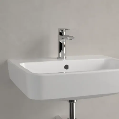 Villeroy & Boch O.novo Pаковина, 550 x 460 x 175 mm, Альпийский белый, с переливом, задняя сторона и нижняя сторона шлифованные 4A41MG01