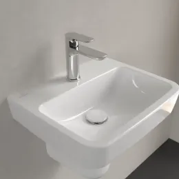 Villeroy & Boch O.novo Раковина компактная, 450 x 370 x 160 mm, Альпийский белый, без перелива 43444601