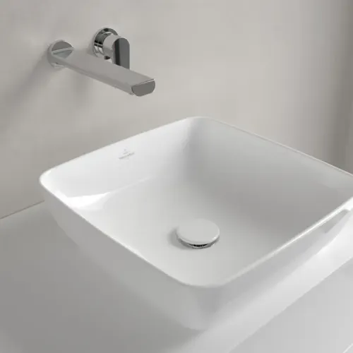 Villeroy & Boch Artis Раковина для установки на столешницу, 410 x 410 x 130 mm, Альпийский белый CeramicPlus, без перелива 417841R1
