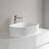 Villeroy & Boch Collaro Раковина для установки на столешницу, 560 x 360 x 145 mm, Stone White CeramicPlus, без перелива 4A1956RW