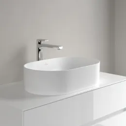 Villeroy & Boch Collaro Раковина для установки на столешницу, 560 x 360 x 145 mm, Stone White CeramicPlus, без перелива 4A1956RW