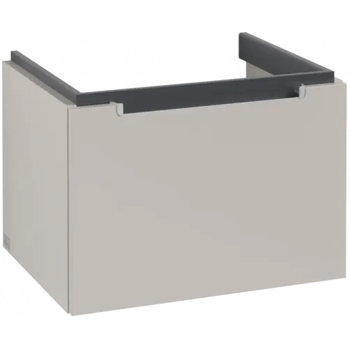 Villeroy & Boch Subway 2.0 Тумба под раковину, 1 выдвижной ящик, 587 x 420 x 454 mm, Soft Grey A68700VK