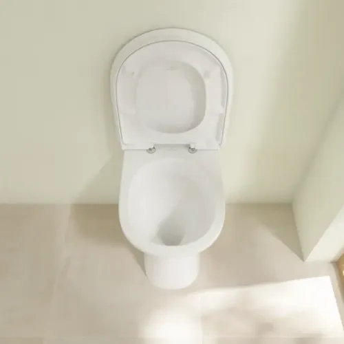 Villeroy & Boch ViCare Унитаз с открытым смывным краем, напольный, Альпийский белый 4683R001
