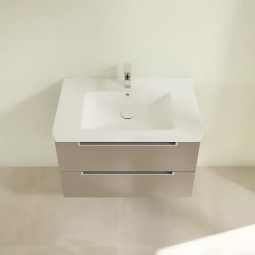 Villeroy & Boch Subway 2.0 Тумба под раковину, 2 выдвижных ящика, 787 x 520 x 449 mm, Truffle Grey A69600VG