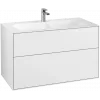Villeroy & Boch Finion Тумба под раковину, с подсветкой, 2 выдвижных ящика, 996 x 591 x 498 mm, Glossy White Lacquer G02000GF