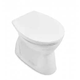 Villeroy & Boch O.novo Унитаз с открытым смывным краем с горизонтальным смывом (с полкой), напольный, Альпийский белый 7619R101