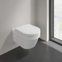 Villeroy & Boch Architectura Унитаз с открытым смывным краем, настенный, с AntiBac, Альпийский белый AntiBac CeramicPlus 5684R0T2