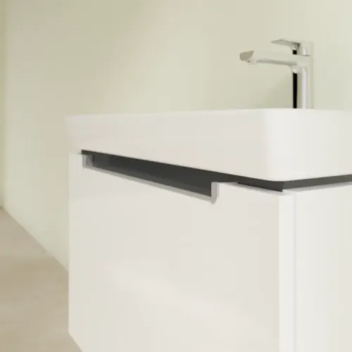 Villeroy & Boch Subway 2.0 Тумба под раковину, 1 выдвижной ящик, 637 x 420 x 454 mm, Glossy White A68800DH
