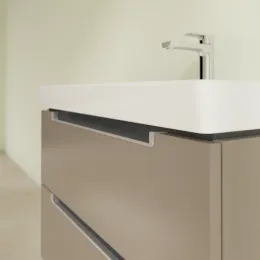 Villeroy & Boch Subway 2.0 Тумба под раковину, 2 выдвижных ящика, 787 x 520 x 449 mm, Truffle Grey A69600VG