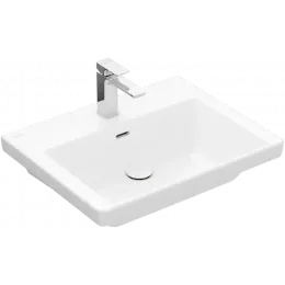 Villeroy & Boch Subway 3.0 Pаковина, 600 x 470 x 165 mm, Альпийский белый CeramicPlus, с переливом 4A7060R1