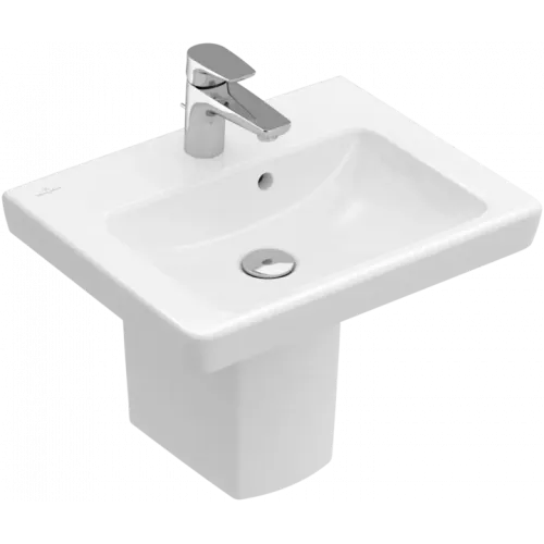 Villeroy & Boch Subway 2.0 Раковина компактная, 500 x 400 x 140 mm, Альпийский белый, с переливом 73155001