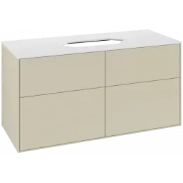 Villeroy & Boch Finion Тумба под раковину, 4 выдвижных ящика, 1200 x 603 x 501 mm, Silk Grey Matt Lacquer F67100HJ