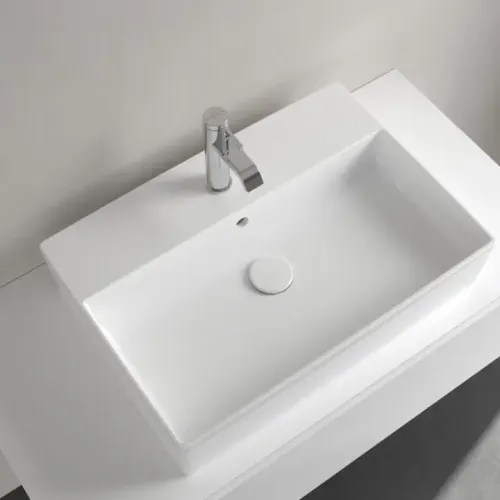 Villeroy & Boch Memento 2.0 Раковина для установки на столешницу, 600 x 420 x 140 mm, Альпийский белый CeramicPlus, с переливом 4A0760R1
