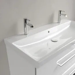 Villeroy & Boch Avento Pаковина для установки на тумбу, 1000 x 470 x 165 mm, Альпийский белый CeramicPlus, с переливом 4156A4R1