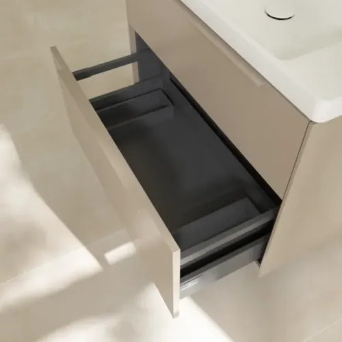 Villeroy & Boch Subway 3.0 Тумба под раковину, 2 выдвижных ящика, 772 x 576 x 478 mm, Taupe C57402VM