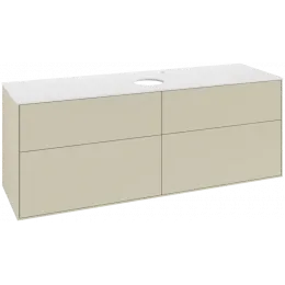 Villeroy & Boch Finion Тумба под раковину, 4 выдвижных ящика, 1600 x 603 x 501 mm, Silk Grey Matt Lacquer F97100HJ