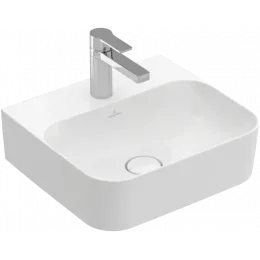 Villeroy & Boch Finion Раковина компактная, 430 x 390 x 140 mm, Альпийский белый CeramicPlus, без перелива, шлифованный 43644LR1