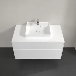 Villeroy & Boch Collaro Тумба под раковину, 2 выдвижных ящика, 1000 x 548 x 500 mm, White Matt / White Matt C01600MS