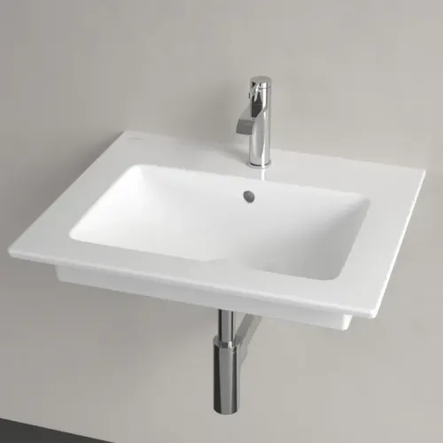 Villeroy & Boch Venticello Pаковина, 600 x 500 x 165 mm, Альпийский белый, с переливом, шлифованный 4124G601