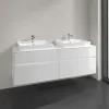 Villeroy & Boch Collaro Тумба под раковину, с подсветкой, 4 выдвижных ящика, 1600 x 548 x 500 mm, Glossy White / Glossy White C024B0DH