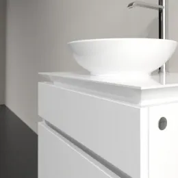 Villeroy & Boch Legato Тумба под раковину, 2 выдвижных ящика, 600 x 550 x 500 mm, Glossy White / Glossy White B56800DH