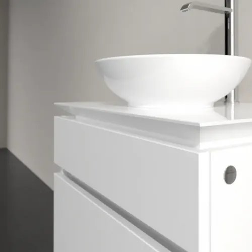 Villeroy & Boch Legato Тумба под раковину, 2 выдвижных ящика, 600 x 550 x 500 mm, Glossy White / Glossy White B56800DH