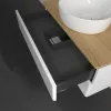 Villeroy & Boch Antao Тумба под раковину, с подсветкой, 2 выдвижных ящика, 800 x 360 x 500 mm, лицевая поверхность без текстурированной отделки, Glossy White Lacquer / Honey Oak L19051GF