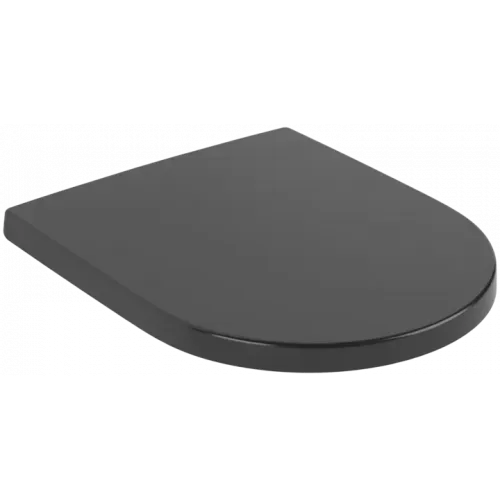 Villeroy & Boch Subway 3.0 Сиденье с крышкой для унитаза, с функцией автоматического опускания (SoftClosing), со снимаемым сиденьем (QuickRelease), Ebony 8M42S1S5