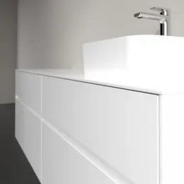 Villeroy & Boch Collaro Тумба под раковину, 4 выдвижных ящика, 1600 x 548 x 500 mm, Glossy White / Glossy White C10600DH