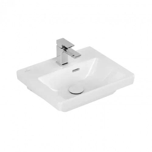 Villeroy & Boch Subway 3.0 Раковина компактная, 450 x 370 x 145 mm, Альпийский белый, с переливом 4370FK01