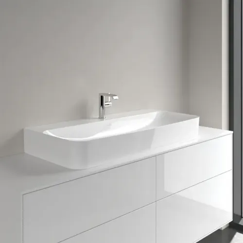 Villeroy & Boch Finion Pаковина, 1000 x 470 x 165 mm, Альпийский белый CeramicPlus, без перелива, шлифованный 41681HR1