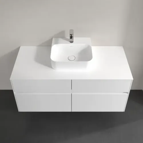Villeroy & Boch Collaro Тумба под раковину, 4 выдвижных ящика, 1200 x 548 x 500 mm, Glossy White / Glossy White C09700DH