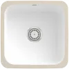 Villeroy & Boch Cisterna 50 Мойка под столешницу, включая Комплект слива с ручным управлением, Крепежный комплект, выкл Керамика, 445 x 445 mm, Альпийский белый CeramicPlus 670301R1
