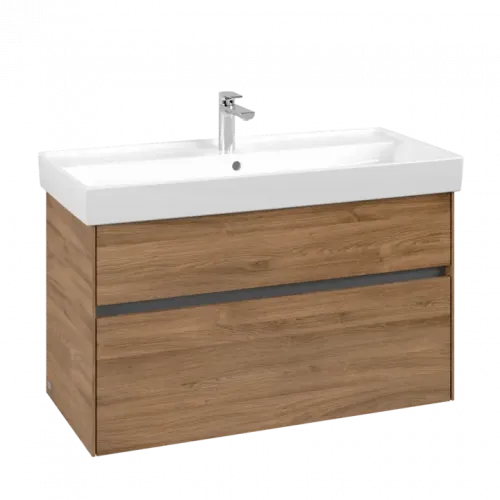 Villeroy & Boch Collaro Тумба под раковину, 2 выдвижных ящика, 954 x 546 x 444 mm, Oak Kansas C01100RH