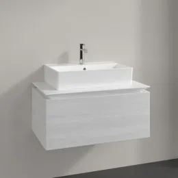 Villeroy & Boch Legato Тумба под раковину, 1 выдвижной ящик, 800 x 380 x 500 mm, White Wood / White Wood B60100E8
