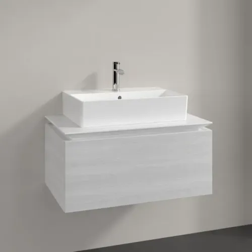 Villeroy & Boch Legato Тумба под раковину, 1 выдвижной ящик, 800 x 380 x 500 mm, White Wood / White Wood B60100E8